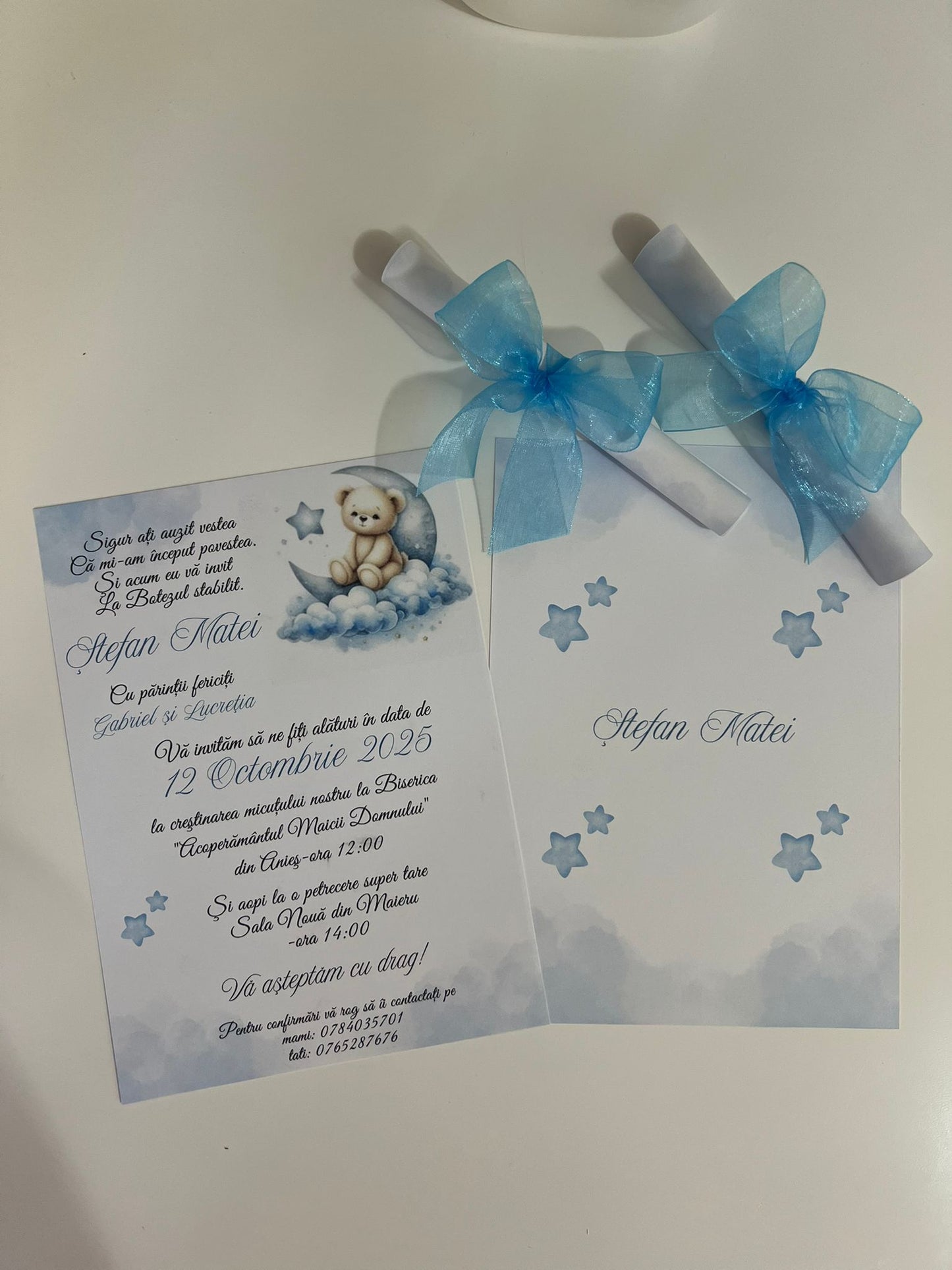 Invitatie botez rulata
