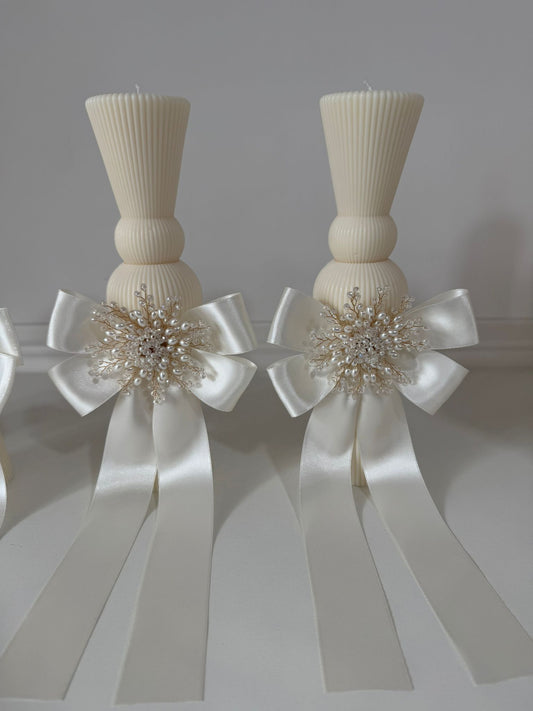 Lumanare cu Funidita Ivory si Accesoriu