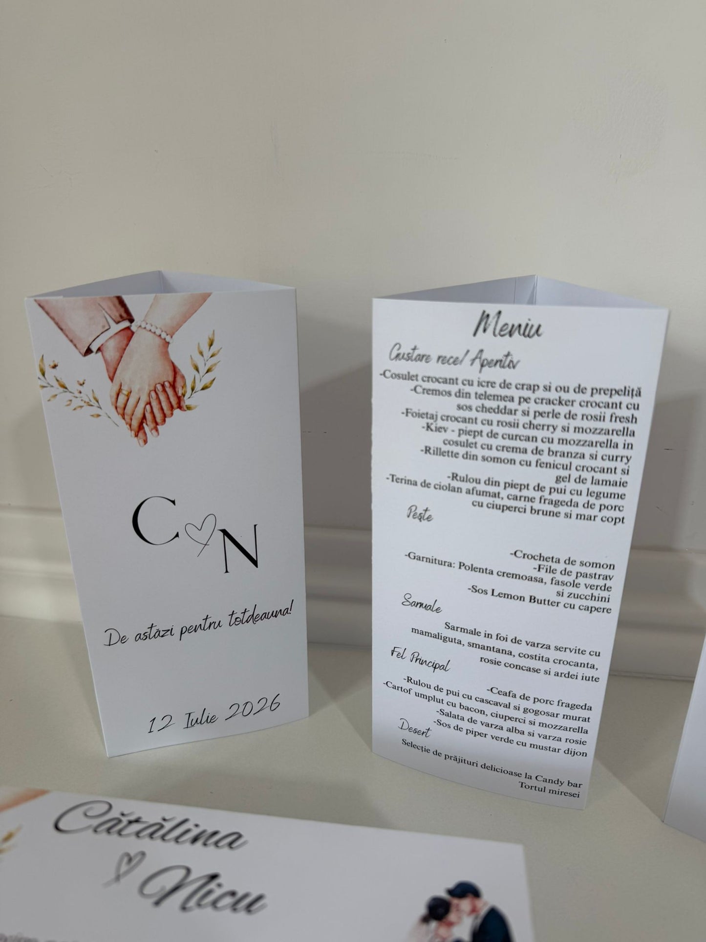 Meniu Triunghi carton 200g