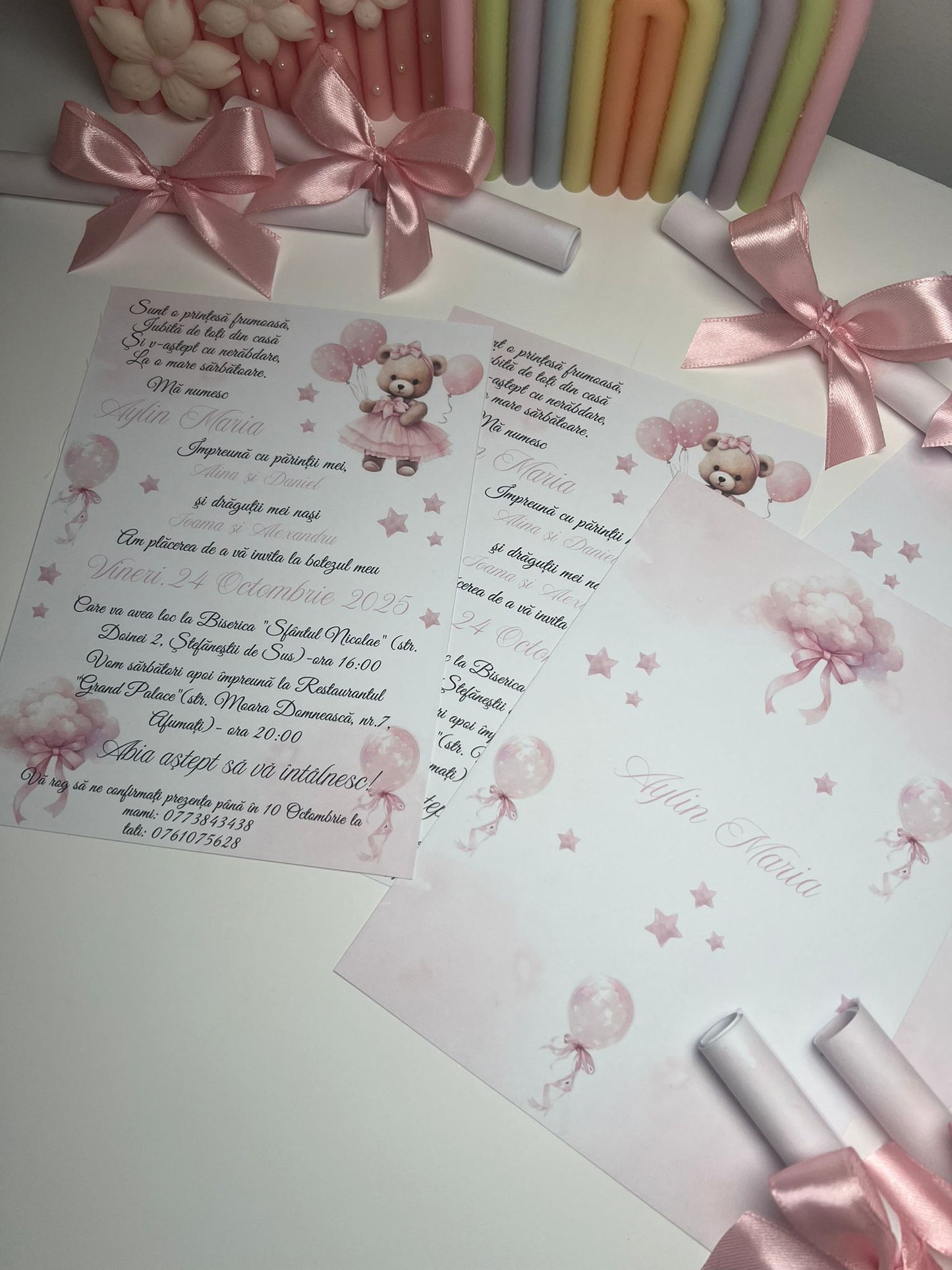 Invitatie botez rulata