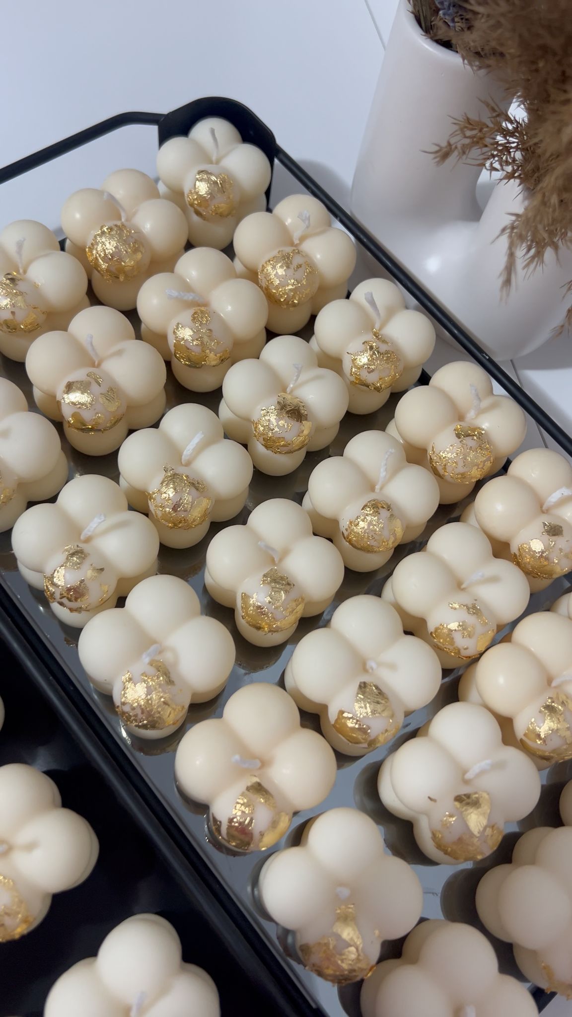 Marturie lumanare bubble|cartonas personalizat