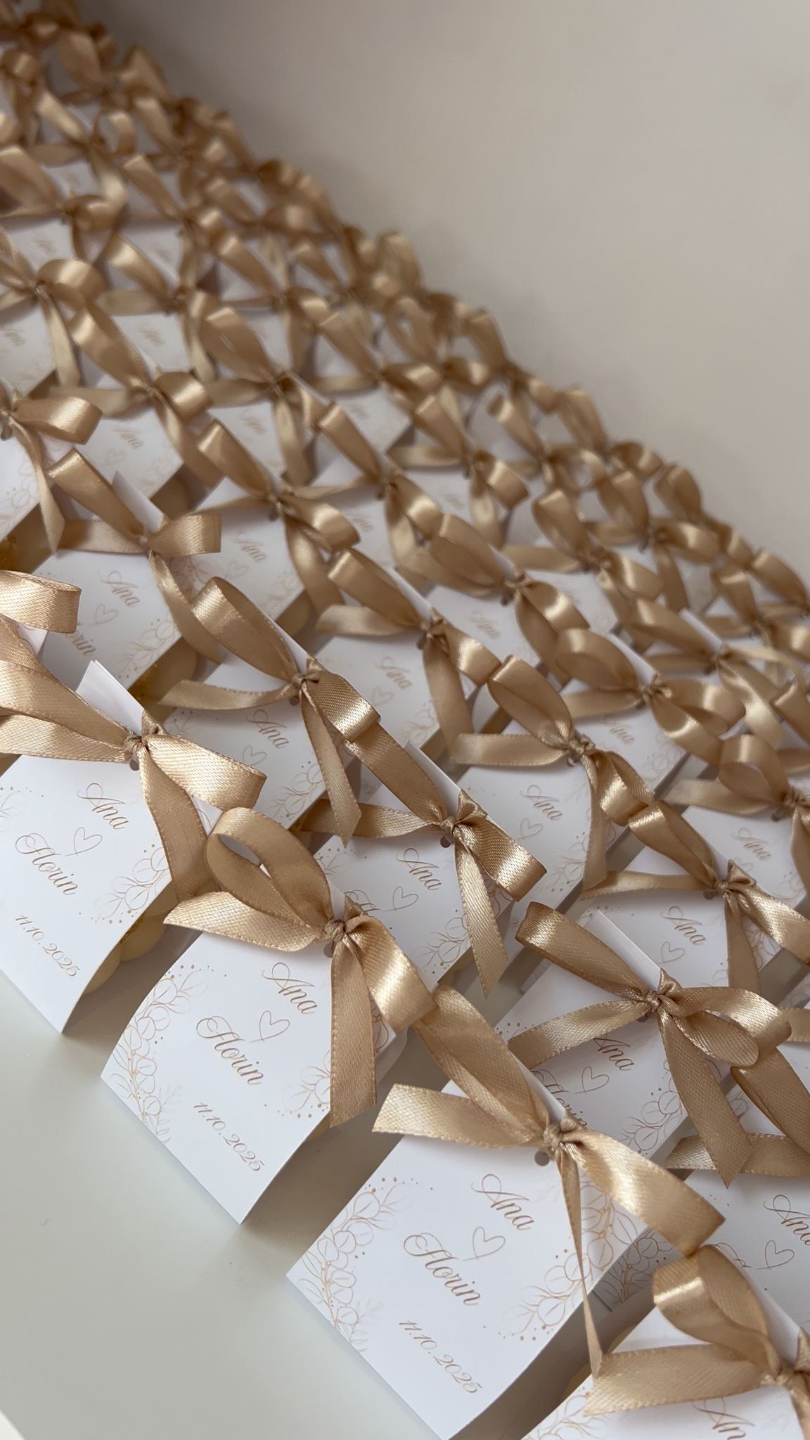 Marturie lumanare bubble|cartonas personalizat