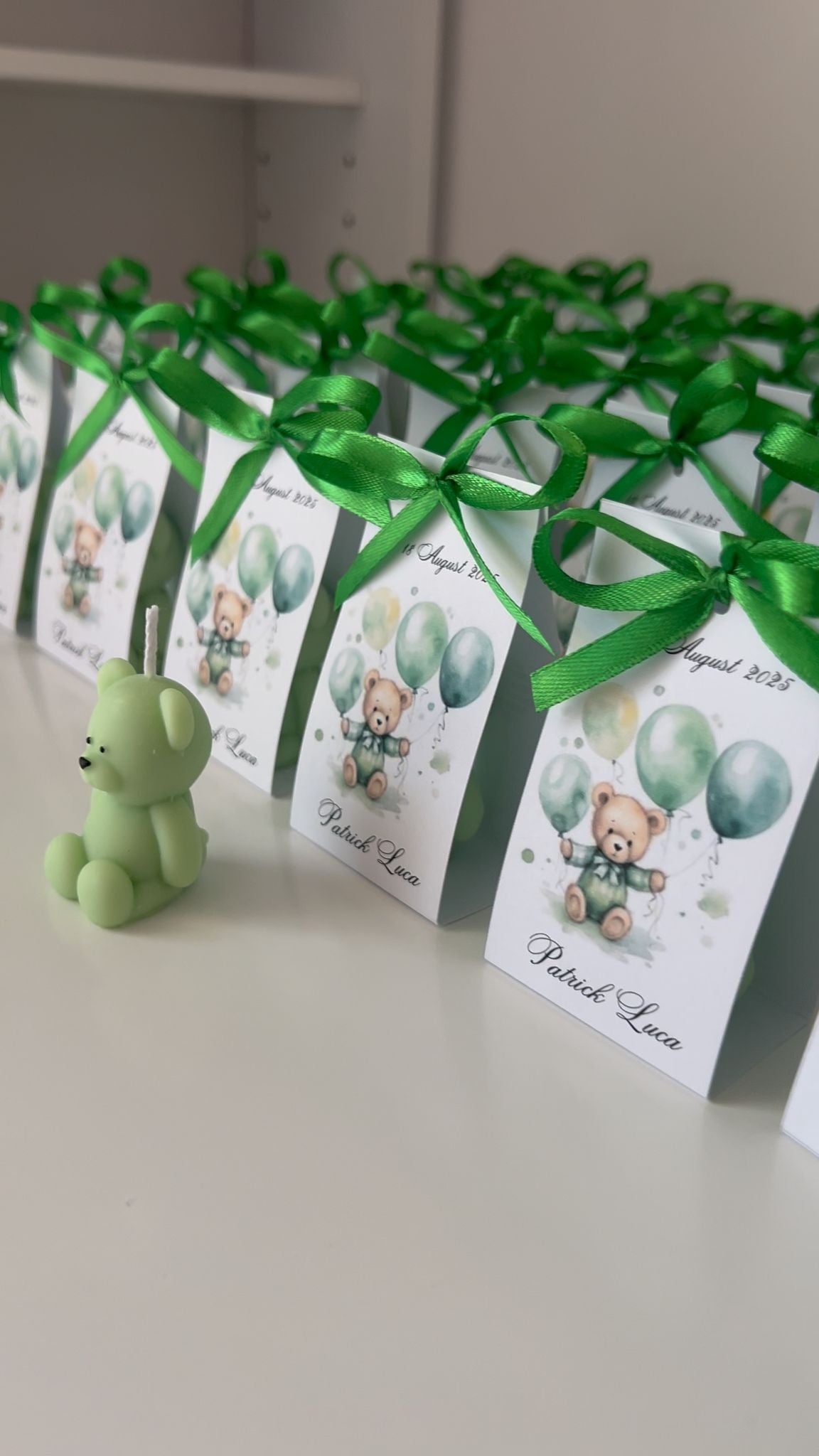 Marturii ursuleti in cartonas personalizat