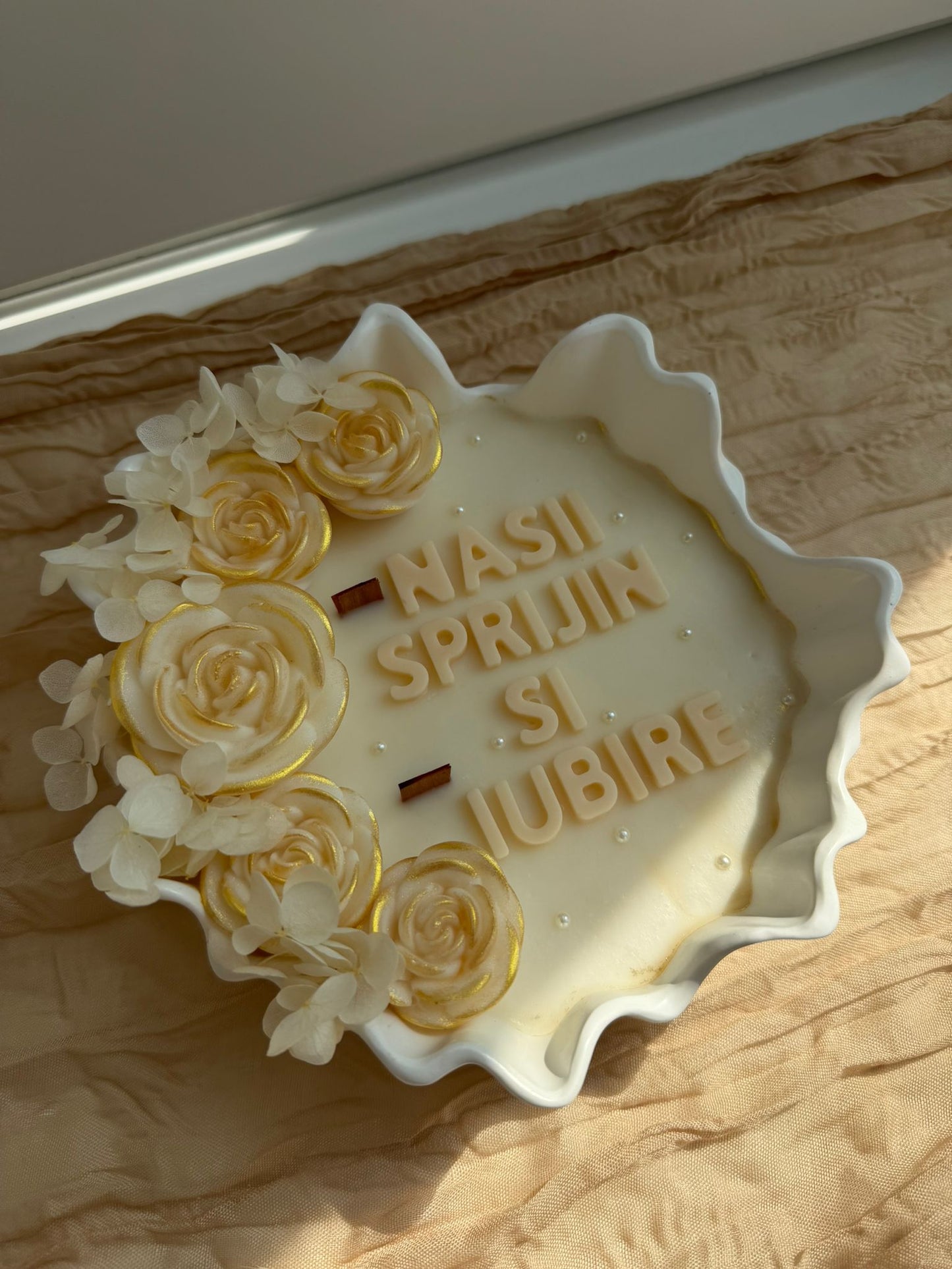Lumanare in vas ceramic